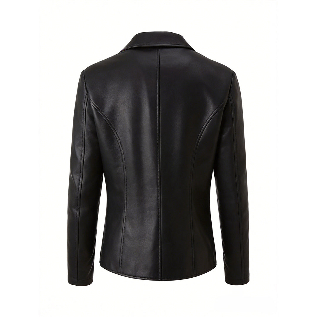 Women's Leather Jacket Mune Fashion