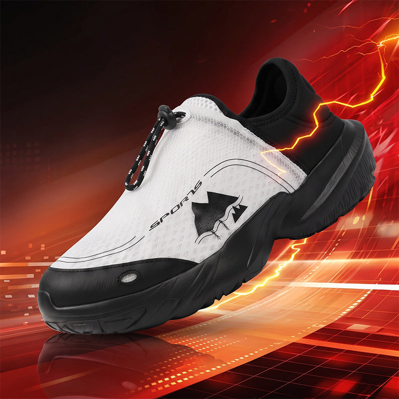Unisex light breathable slip-on sneakers with quick release and shock-absorbing sole Mune Fashion