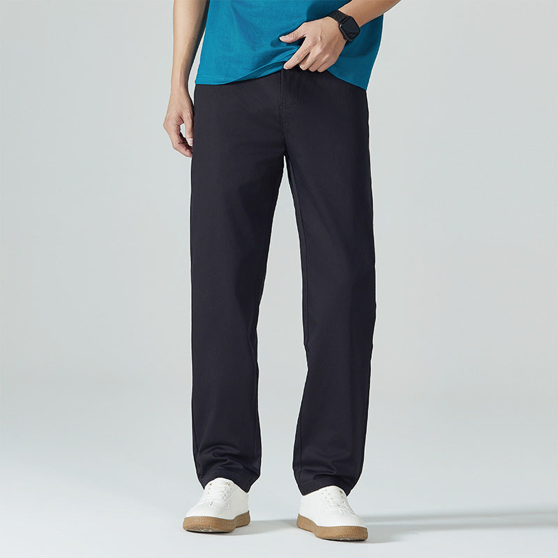 Men's loose-fitting cotton chinos with comfort waistband and subtle stretch Mune Fashion