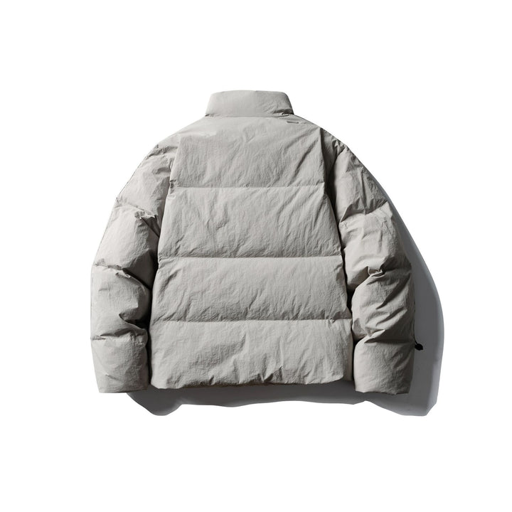Men's Short Boxy Puffer with Padded Cushion Collar and Windproof Outer Shell Mune Fashion