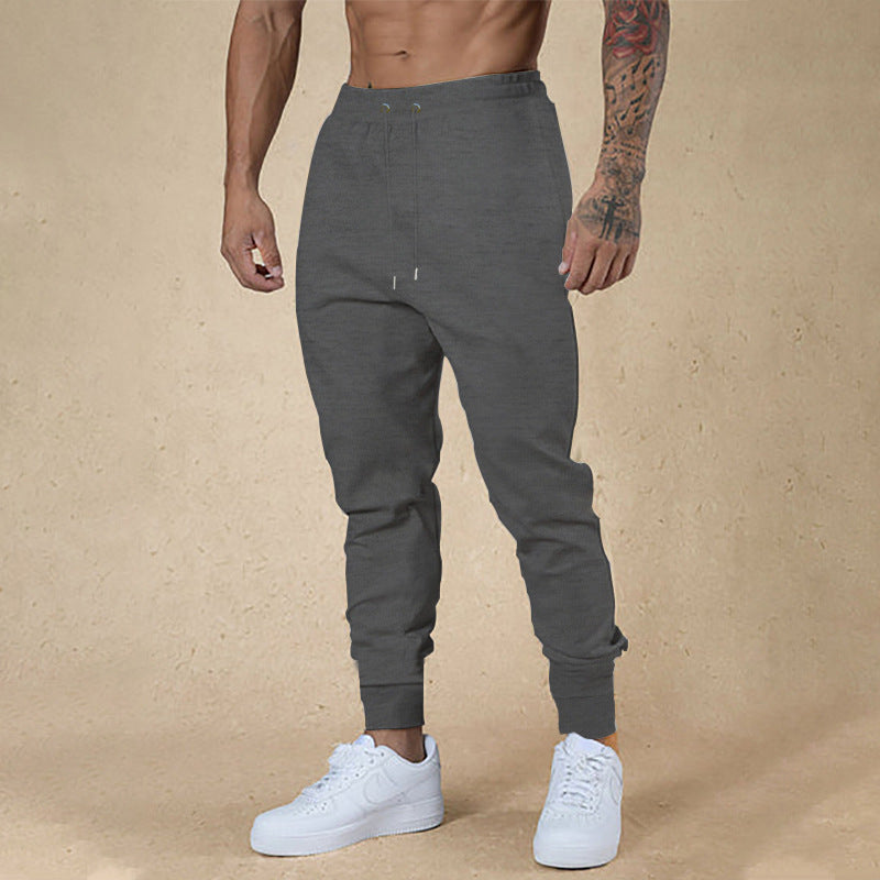 Men's nano athletic terry jogging pants with high waistband drawstring and tapered ribbed cuffs Mune Fashion