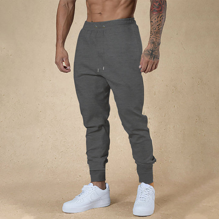 Men's nano athletic terry jogging pants with high waistband drawstring and tapered ribbed cuffs Mune Fashion