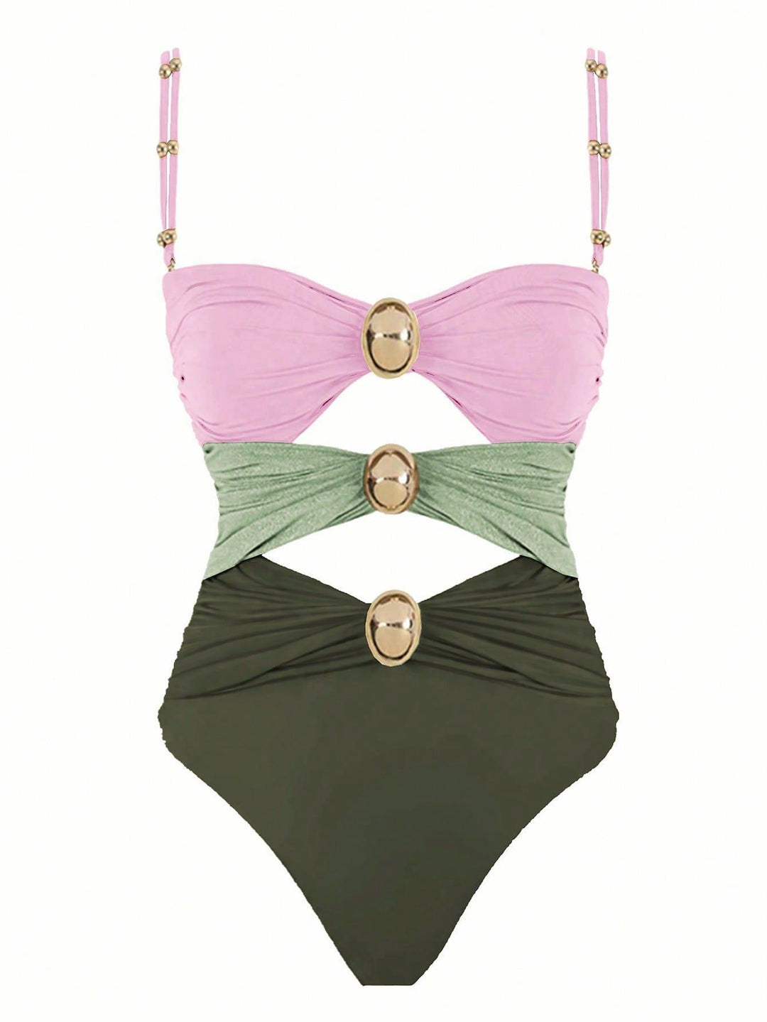 Women One-Piece Swimsuit with Stylish Ruffle Sleeves Mune Fashion