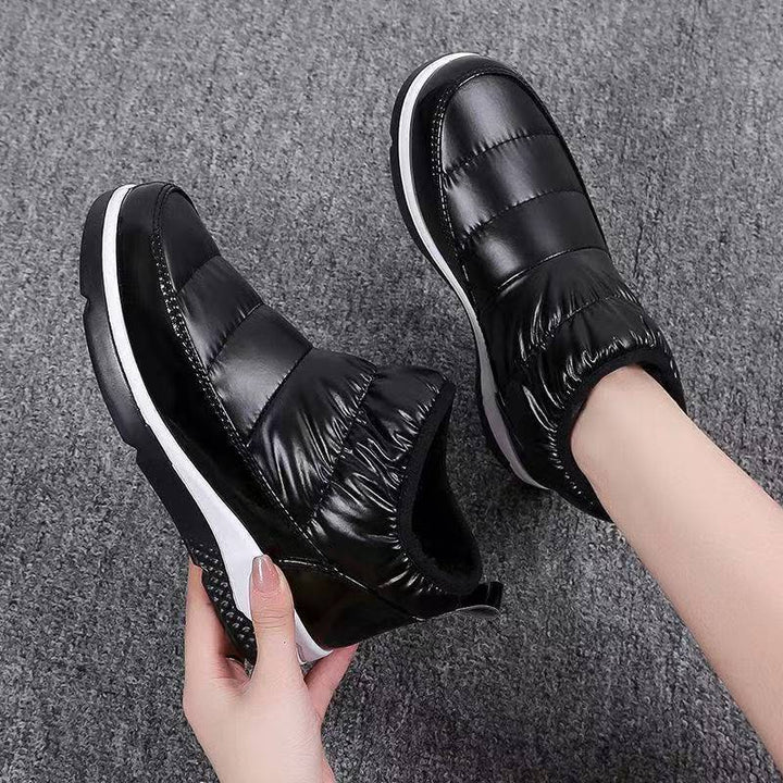 Women's quilted winter sneaker boots with thermal lining, elastic shaft and non-slip profile sole Mune Fashion