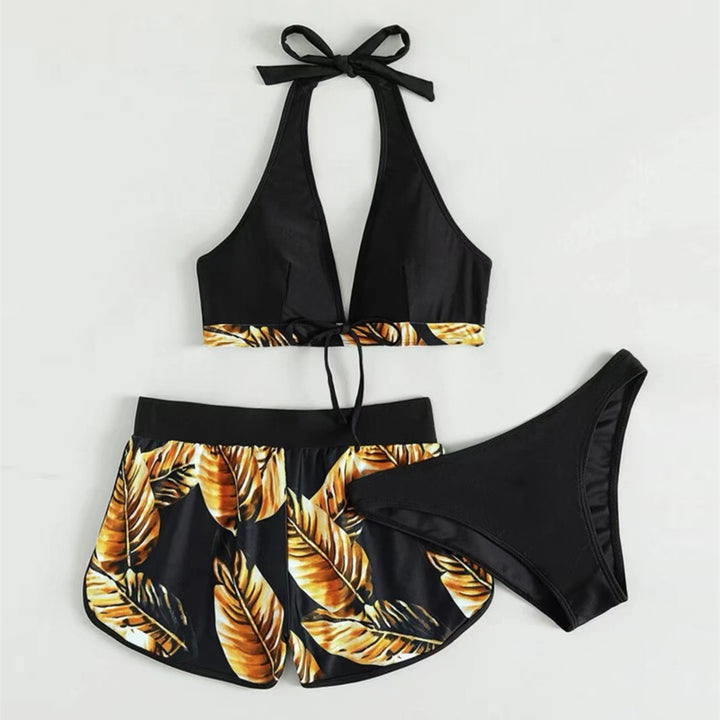 Women's bikini top with removable straps and fashionable shorts Mune Fashion