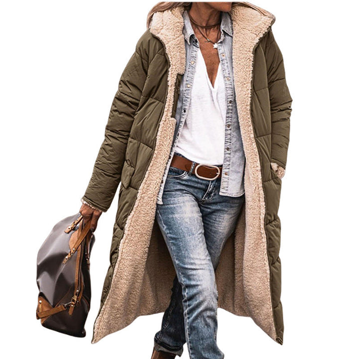 Ladies Long Padded Winter Jacket with Fleece Lining Mune