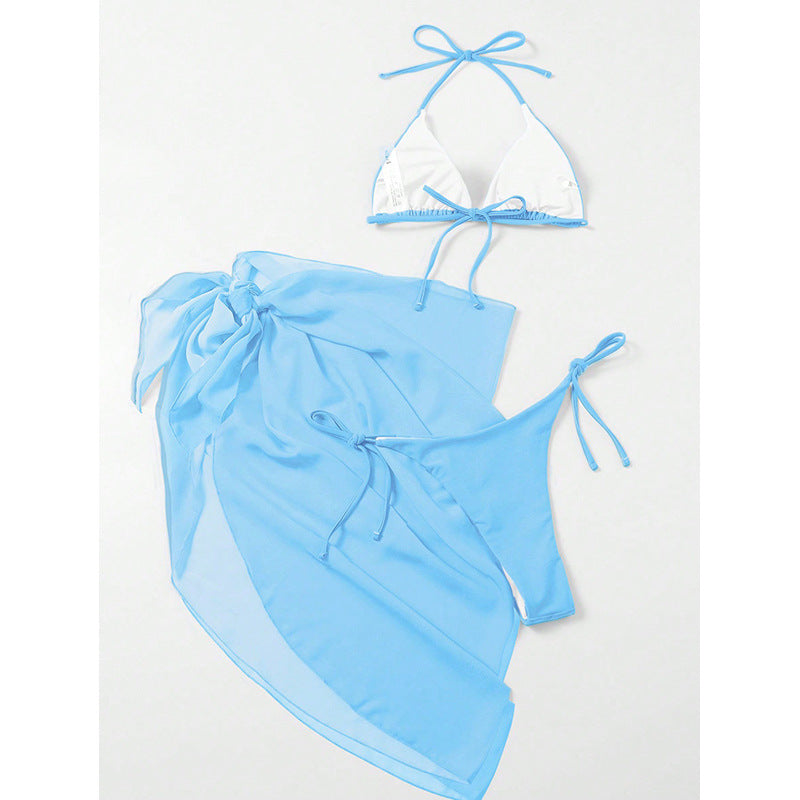 Women's bikini set with draped wrap skirt Mune Fashion
