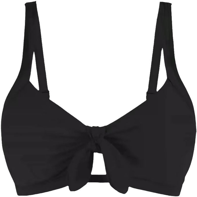 Women's Sporty Bikini Top with Stylish Knot Detail Mune Fashion