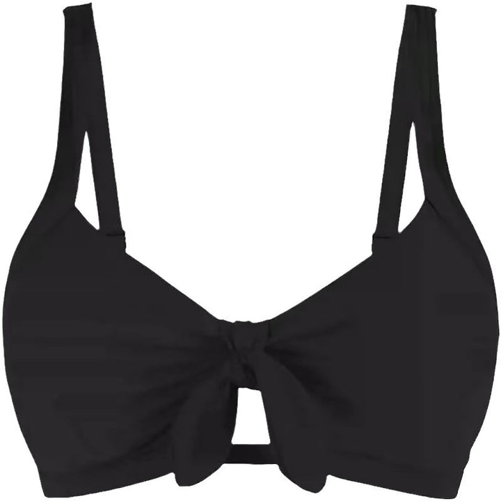 Women's Sporty Bikini Top with Stylish Knot Detail Mune Fashion