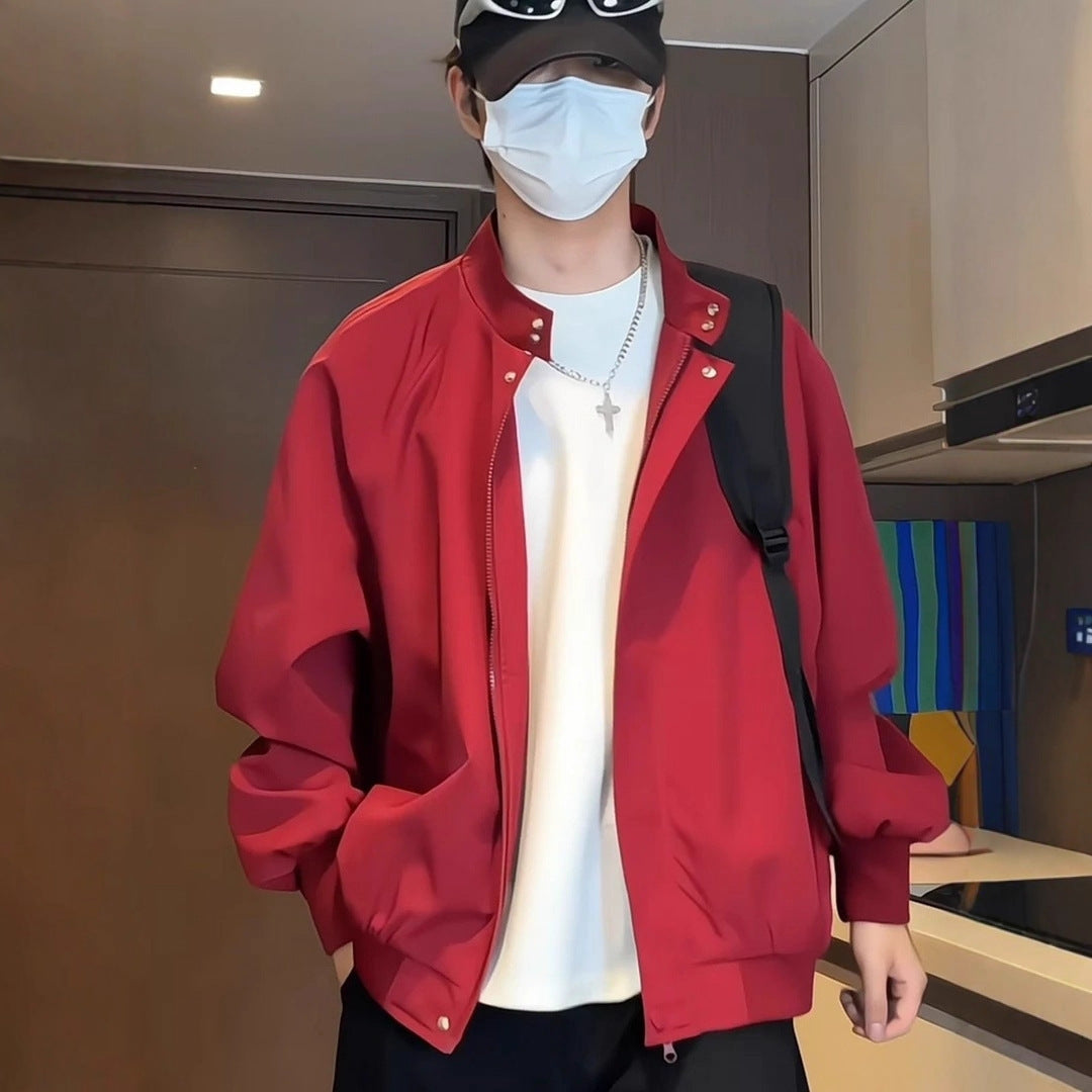 Men's Casual Functional Jacket with High Collar Mune Fashion