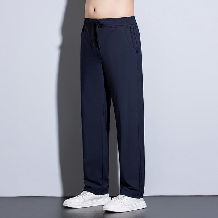 Men's sporty training pants with elastic waistband and practical pockets Mune Fashion