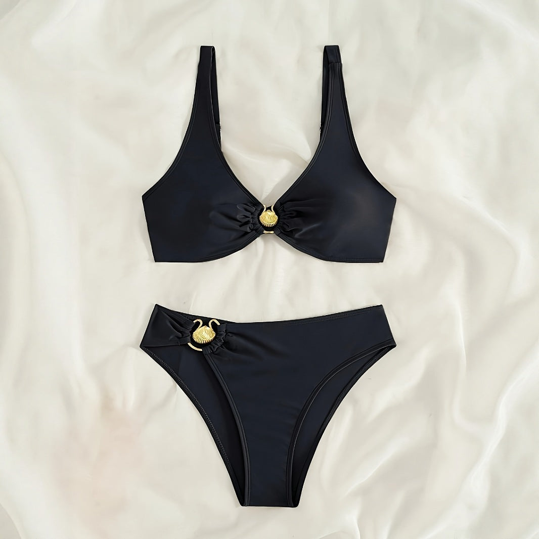Women's bikini set with fashionable ring detail Mune Fashion
