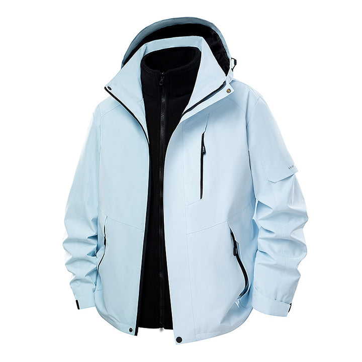 Women's double-layer softshell parka with removable fleece inner jacket Mune Fashion