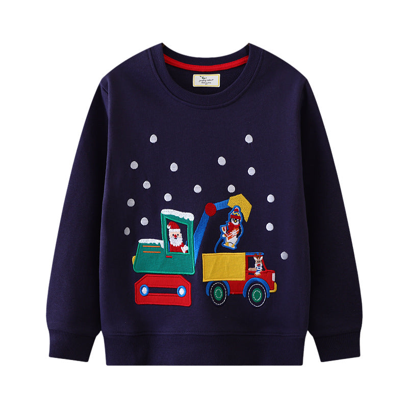Boys sweatshirt with exciting construction vehicle motif Mune Fashion