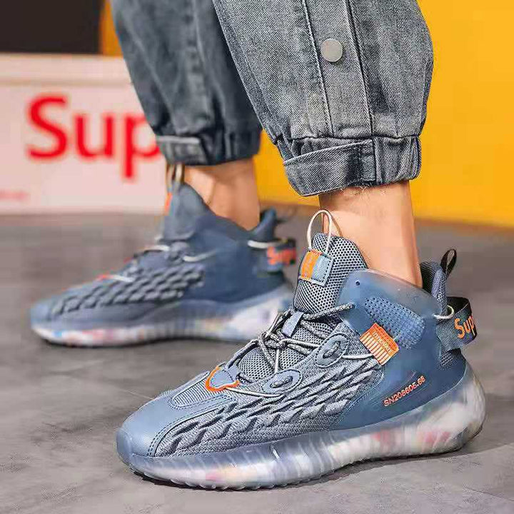 Unisex nan avant-garde hybrid sneakers with structured braid application and supportive heel bridge Mune Fashion