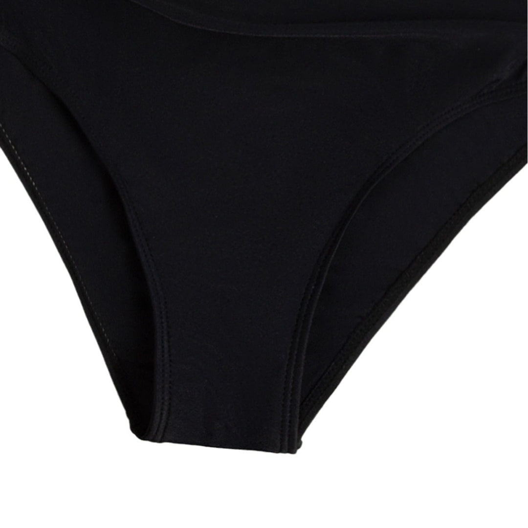 Women's Elegant Swimsuit with Deep Neckline and Floral Design Mune Fashion