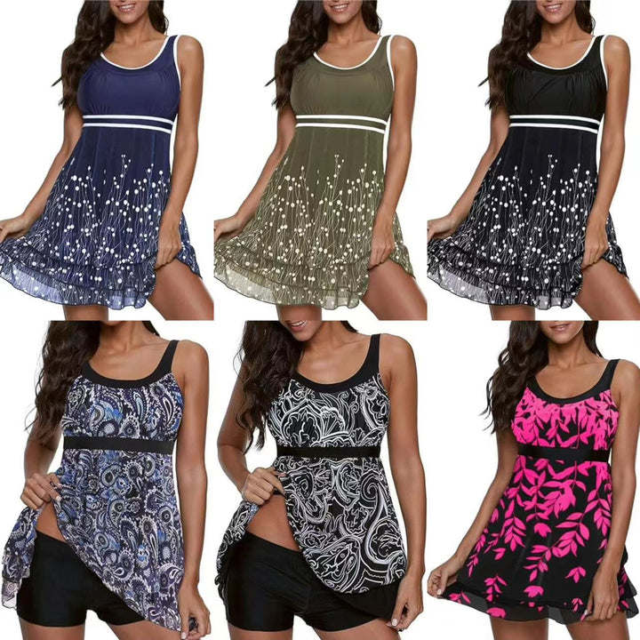 Women's swimming dress with floral pattern Mune Fashion