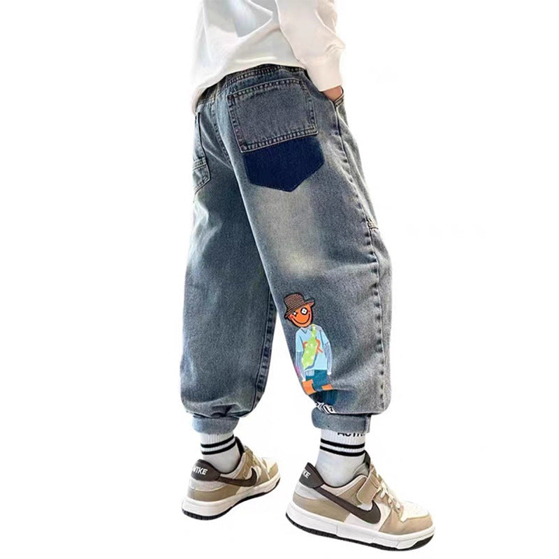 Men's Casual Baggy Jeans with Unique Design Mune Fashion