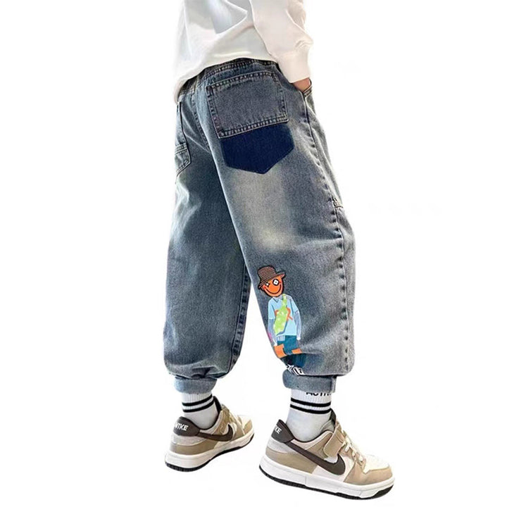 Men's Casual Baggy Jeans with Unique Design Mune Fashion