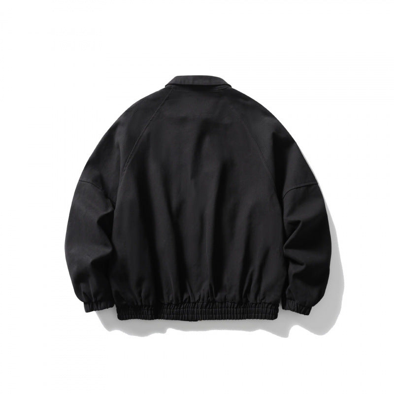 Unisex short-cut boxy jacket made of denim with elastic hem and flap pockets Mune Fashion