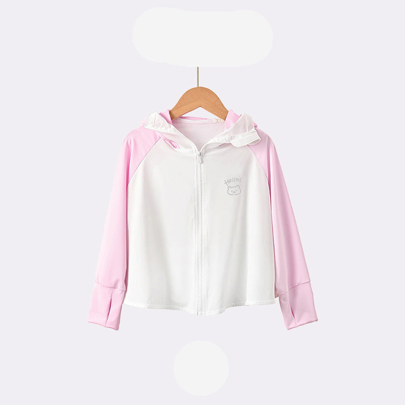 Children's UV protection jacket with hood and breathable properties Mune Fashion