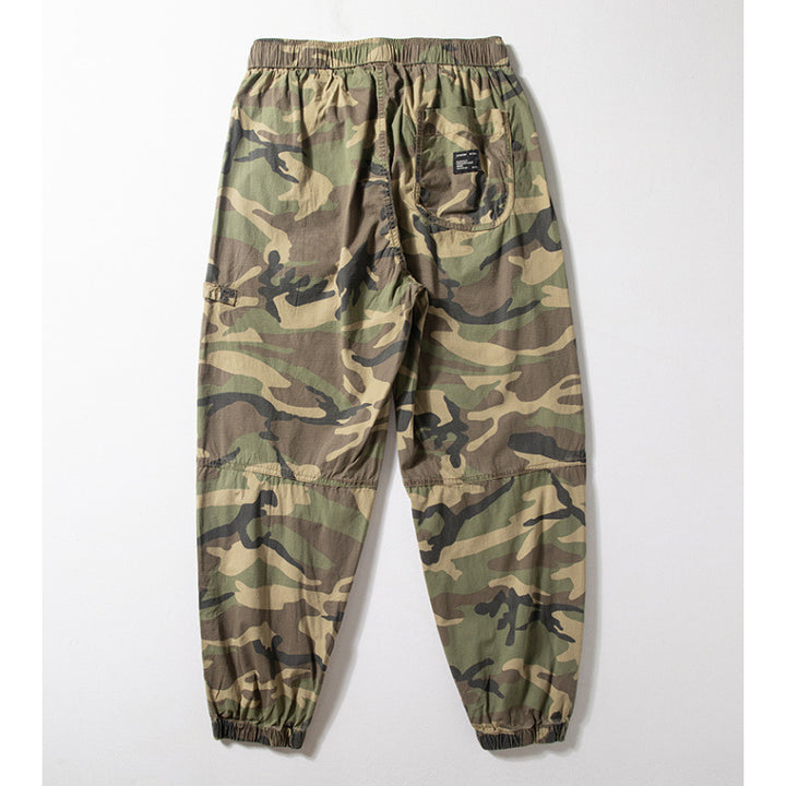 Men's Camouflage Cargo Pants with Elastic Waistband Mune Fashion