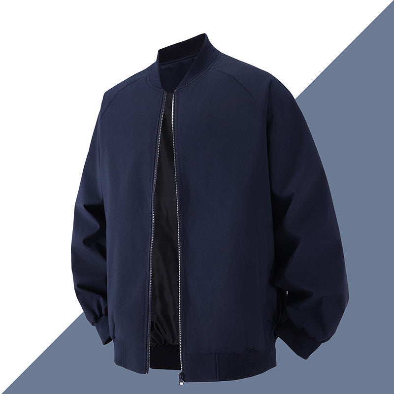 Men's Fashionable Bomber Jacket with Elastic Cuffs Mune Fashion