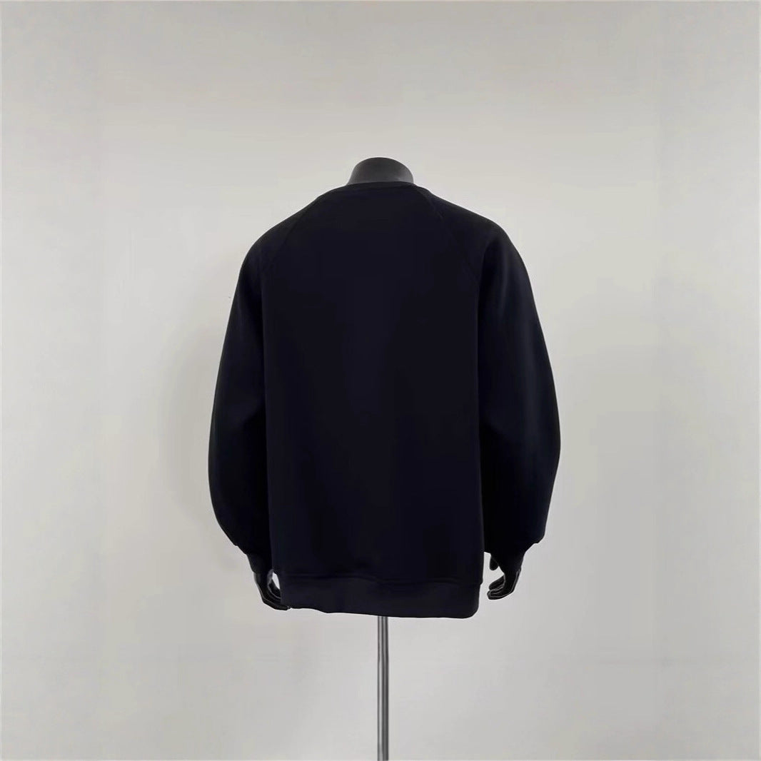 Men's Stylish Sweatshirt with Shoulder Patch Design Mune Fashion