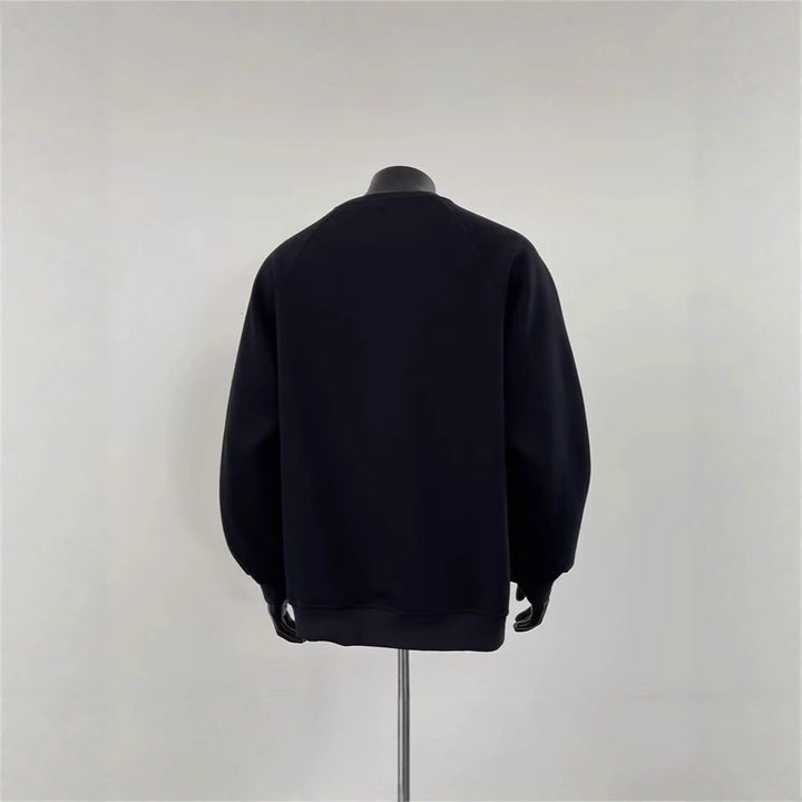Men's Stylish Sweatshirt with Shoulder Patch Design Mune Fashion