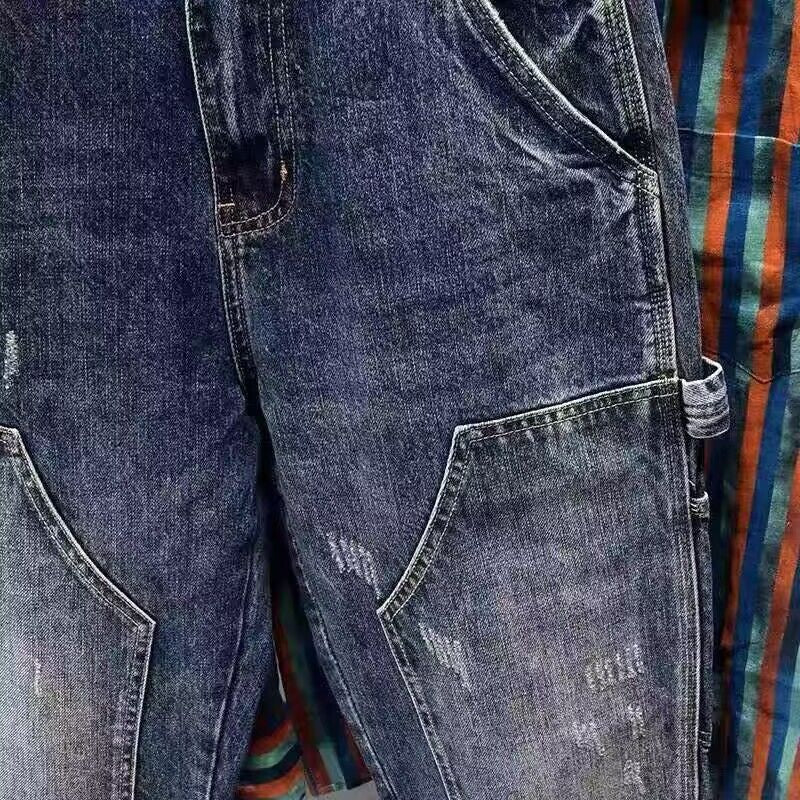 Men's Casual Denim Pants with Fashionable Details Mune Fashion