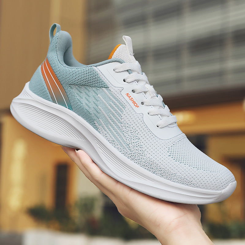 Men's lightweight breathable running shoes with cushioning midsole made of memory foam and knitted upper Mune Fashion