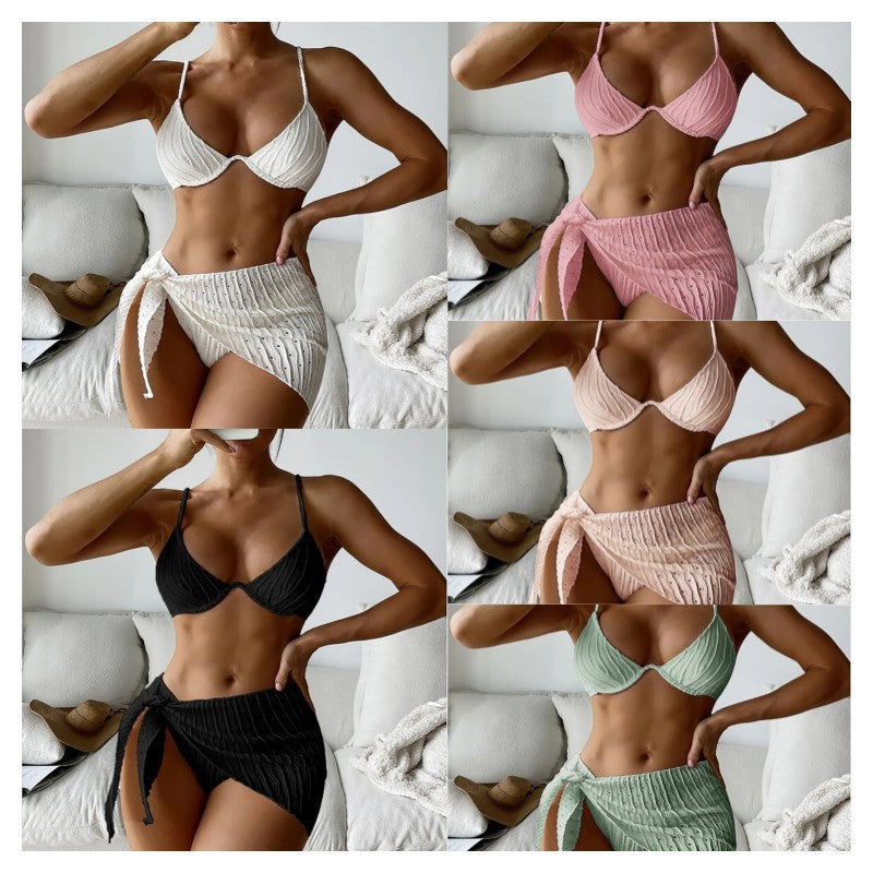 Women's Bikini Set with Delicate Ruffle Detail Mune Fashion
