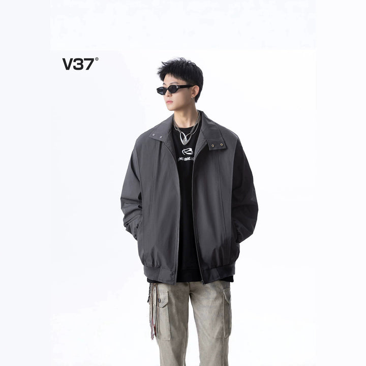 Men's Urban Utility Jacket with High Collar Mune Fashion