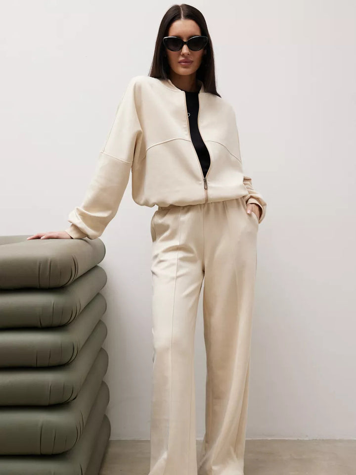 Ladies Elegant and Comfortable Fleece Training Set Mune Fashion