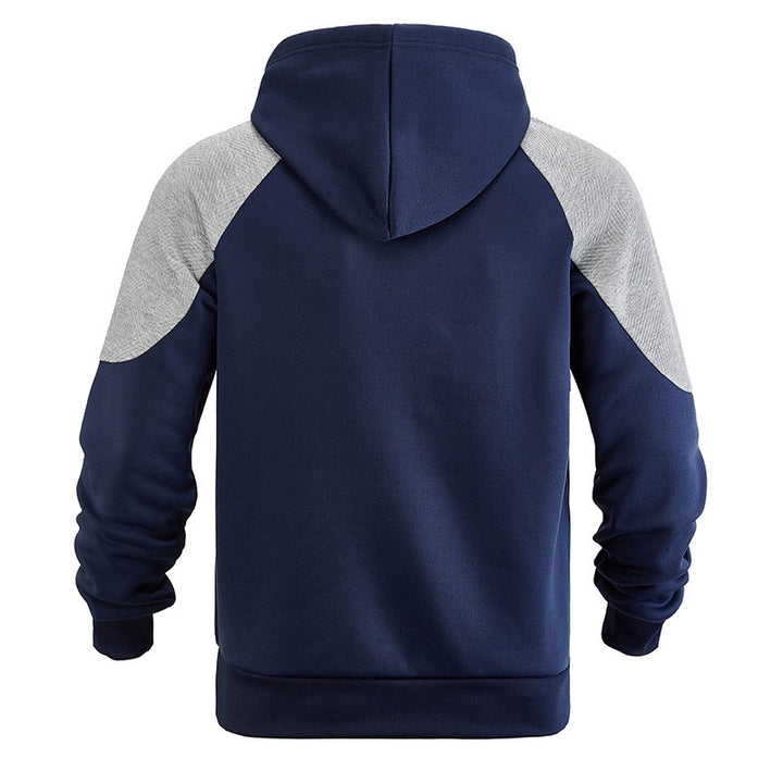 Men's hoodie with structured shoulder inserts and kangaroo pocket Mune Fashion
