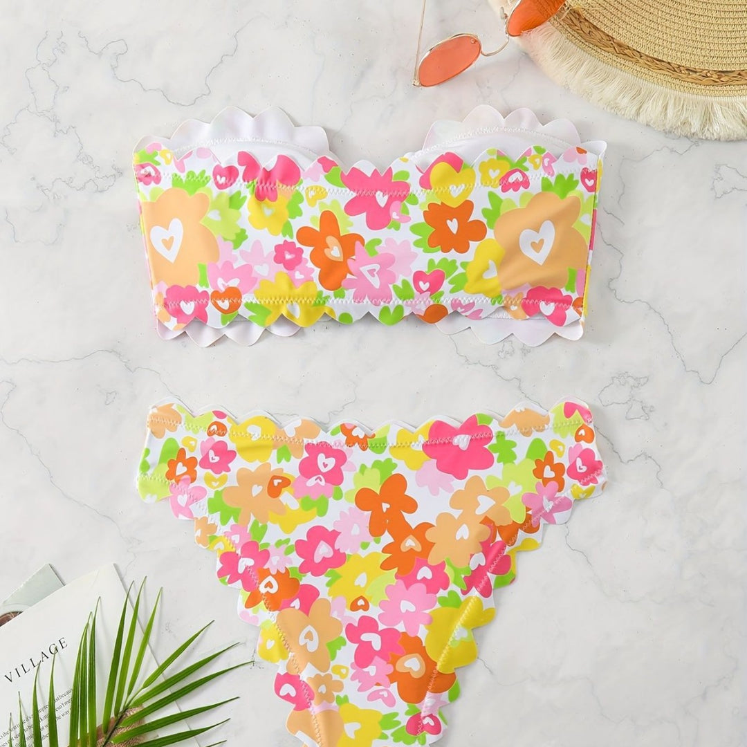 Women's Bikini Set with Floral Pattern Mune Fashion