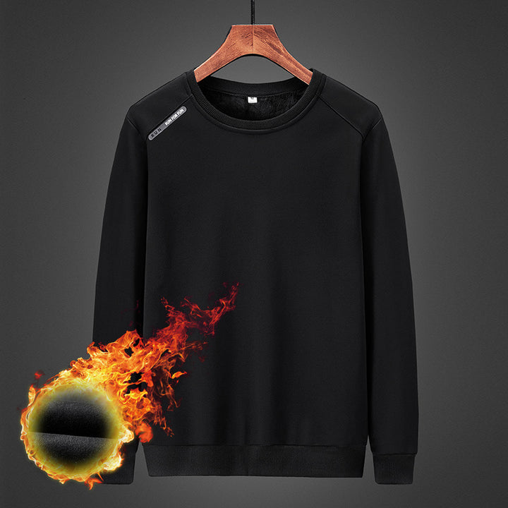 Men's Thermo Fleece Crew Neck Sweatshirt with Raglan Sleeves Mune Fashion