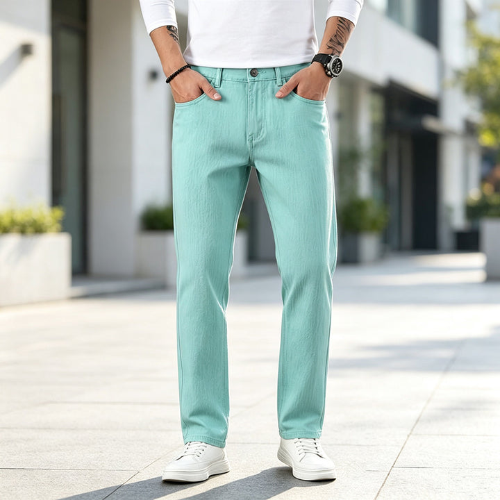 Men's Casual High-Waist Jeans in Modern Cut Mune Fashion