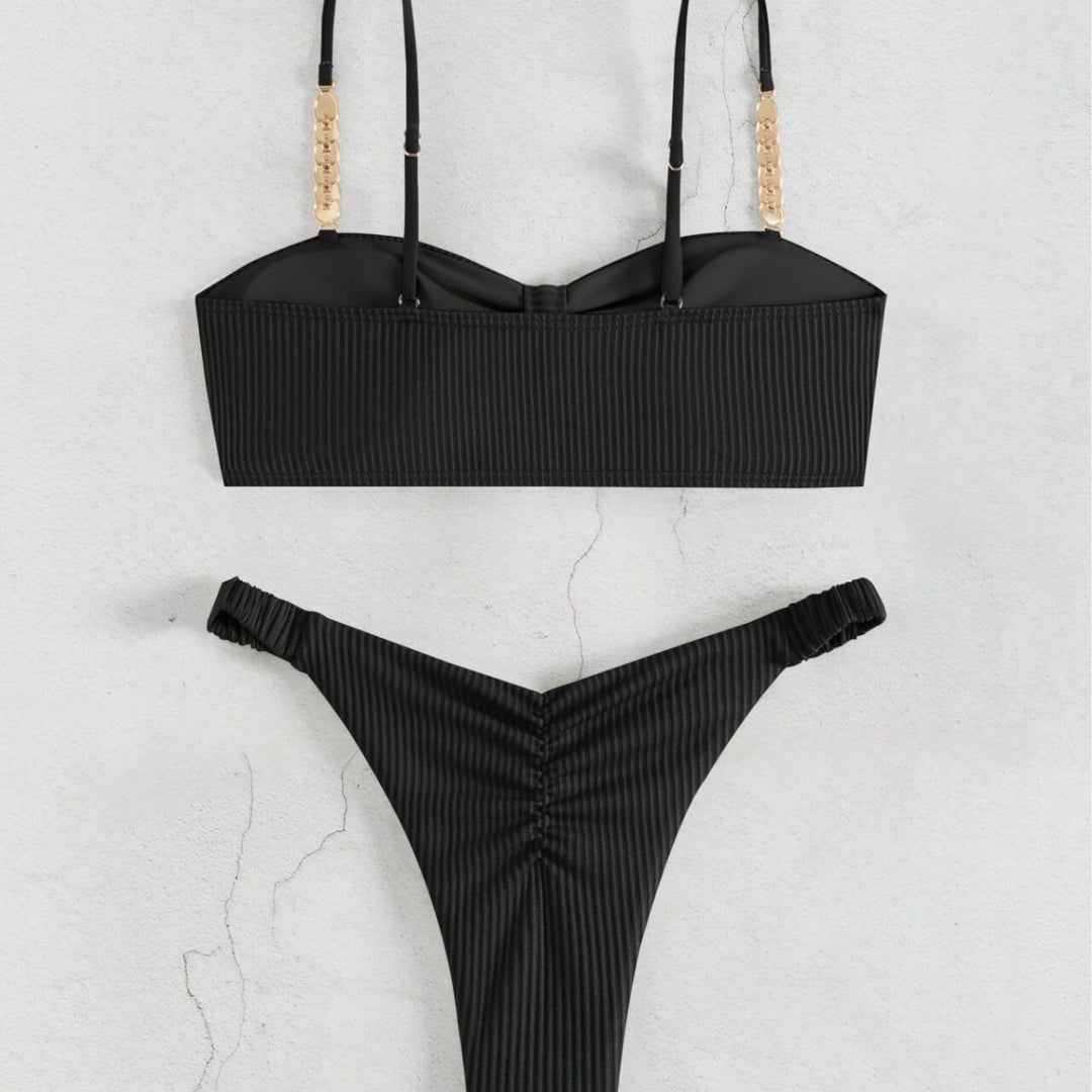Women Bustier Bikini with elegant bow design and fashionable accents Mune Fashion