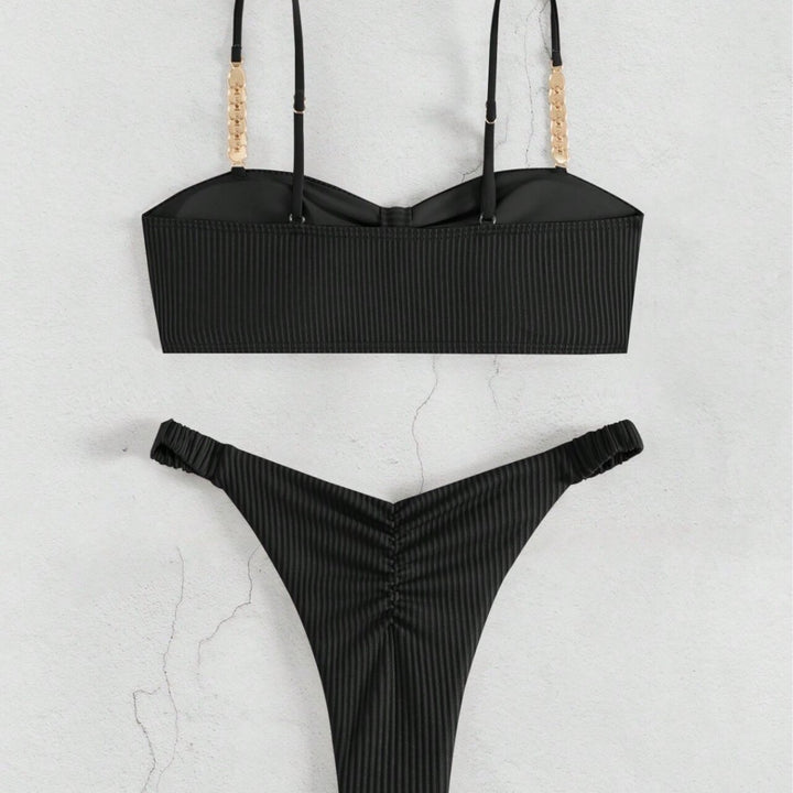 Women Bustier Bikini with elegant bow design and fashionable accents Mune Fashion