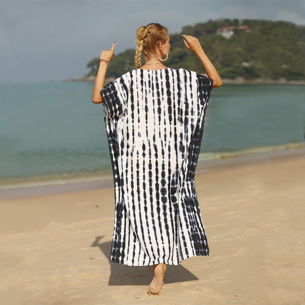 Women's airy beach kaftan with asymmetric cut Mune Fashion