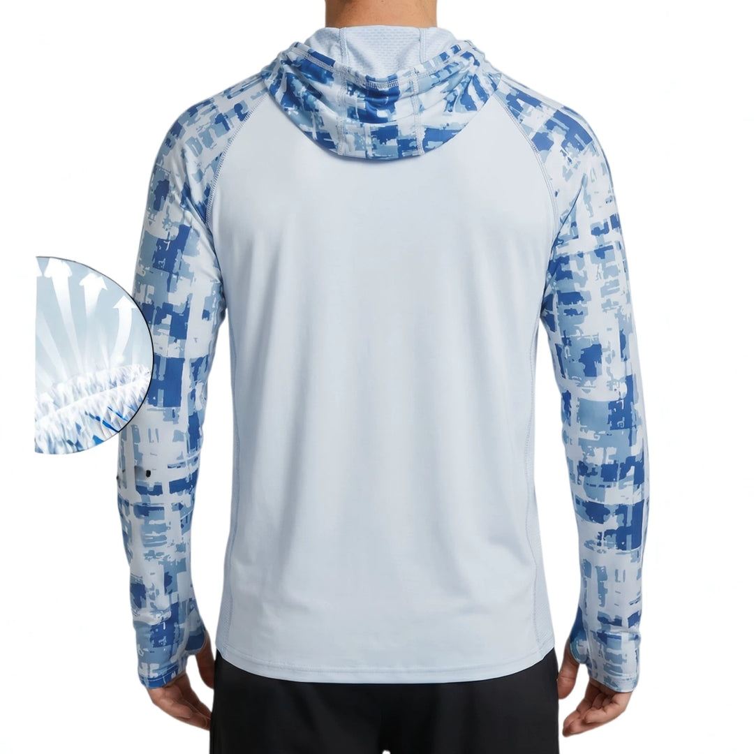 Men's Sporty Long Sleeve Shirt with Hood