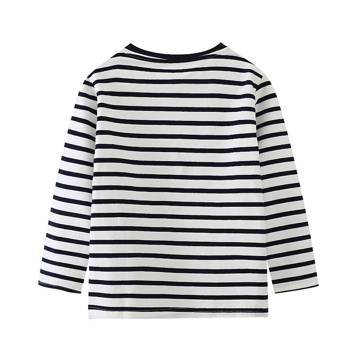 Boys long sleeve shirt with cotton fabric and cute guinea pig motif Mune Fashion