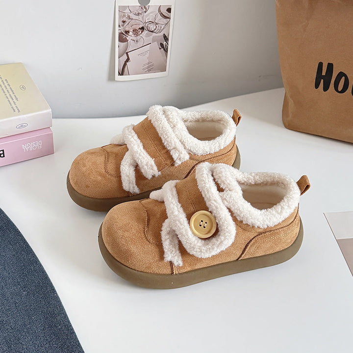 Women's sneakers with cozy inner lining and practical button accent Mune Fashion