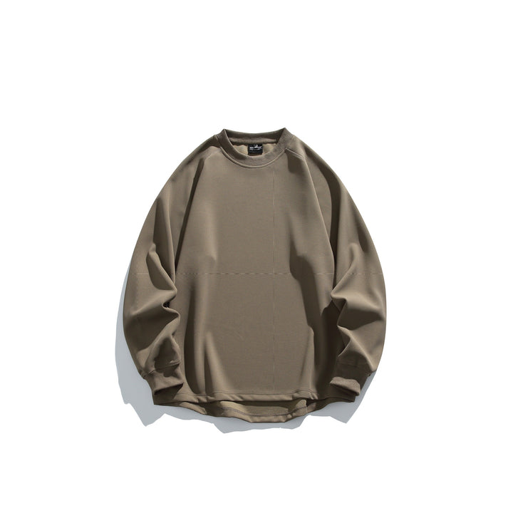 Unisex Oversize Waffle Knit Sweatshirt with Round Neck