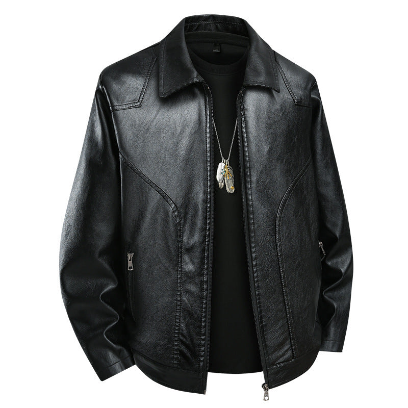 Men's Stylish and Elegant Leather Jacket Mune Fashion