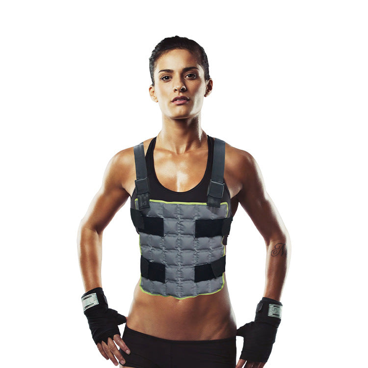 Women non-adjustable weight vest for functional training with Velcro closure and padded shoulder straps Mune Fashion