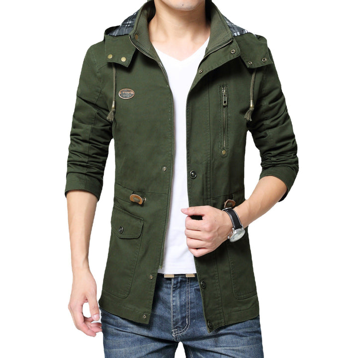 Men's cotton parka with hood, drawstring, and multifunctional pockets Mune Fashion