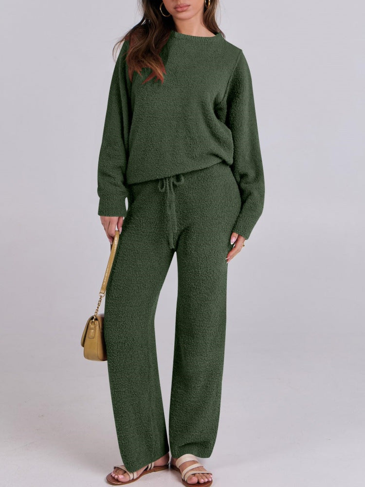 Women's cozy lounge set with oversized sweater and drawstring pants Mune Fashion