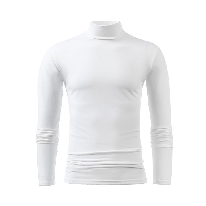 Men's slim turtleneck long sleeve shirt made of fine cotton stretch Slim Fit Mune Fashion